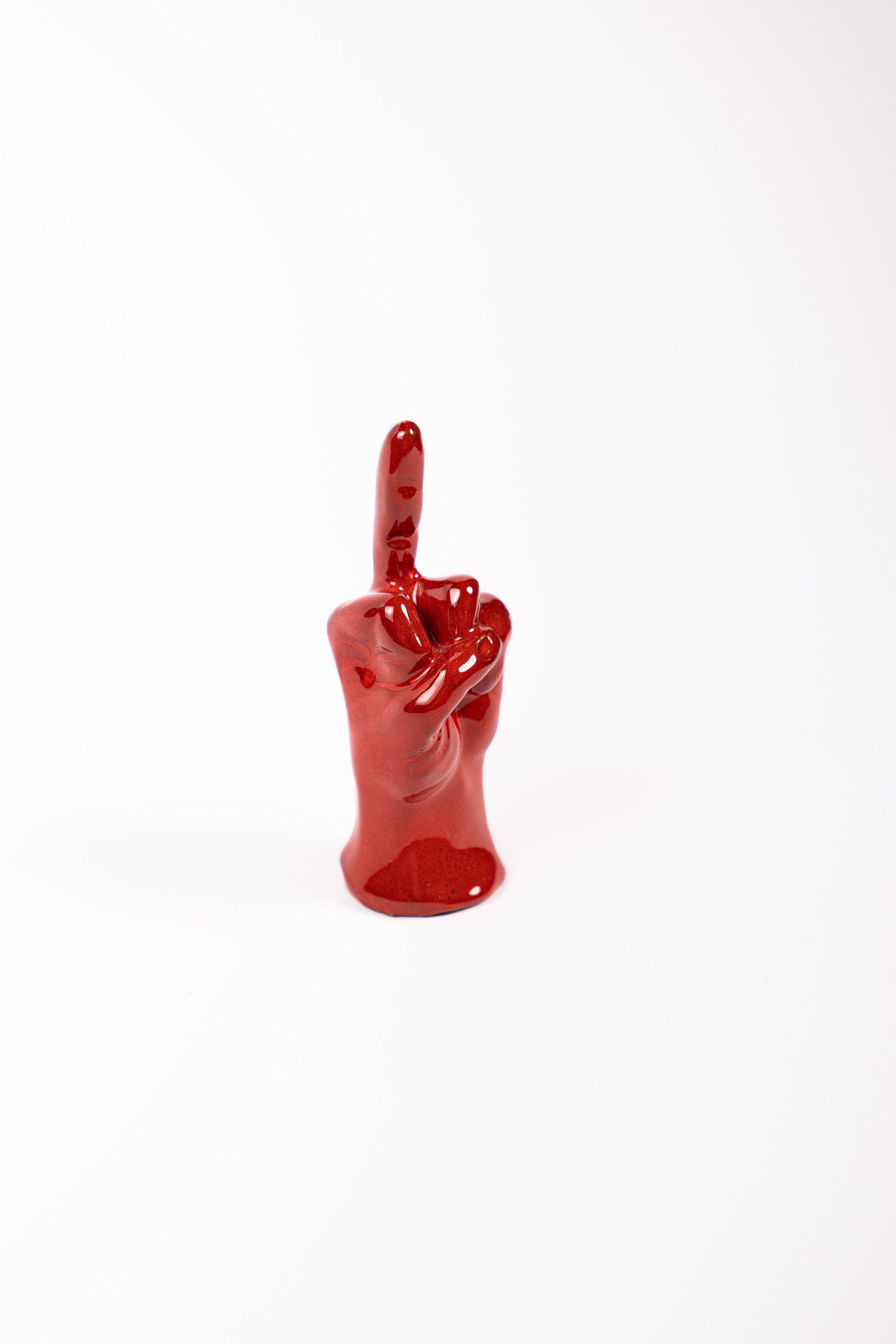 Mano Dito Medio in Ceramica